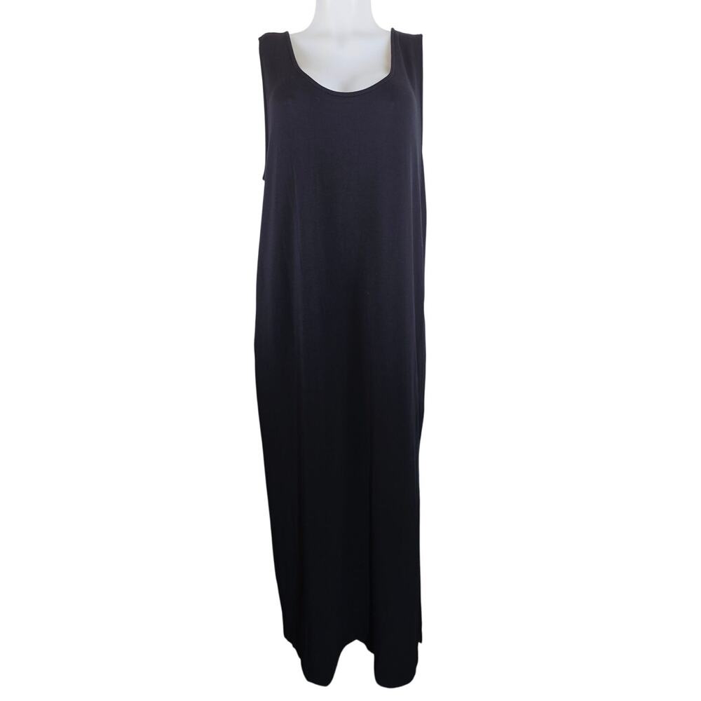 Lou & Grey Signature Soft Black Closet Staple Athleisure Women's Maxi Dress XL